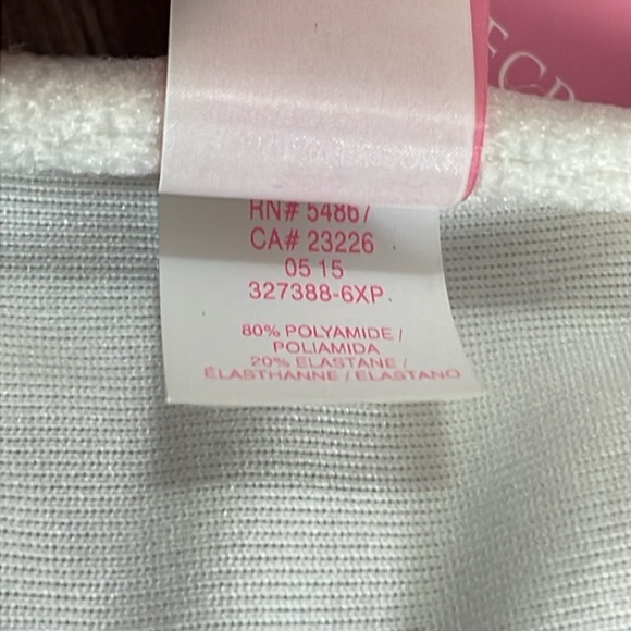 Victoria’s Secret Bikini The Knockout High Tie Halter Top Black Refracted Geo - Picture 13 of 16